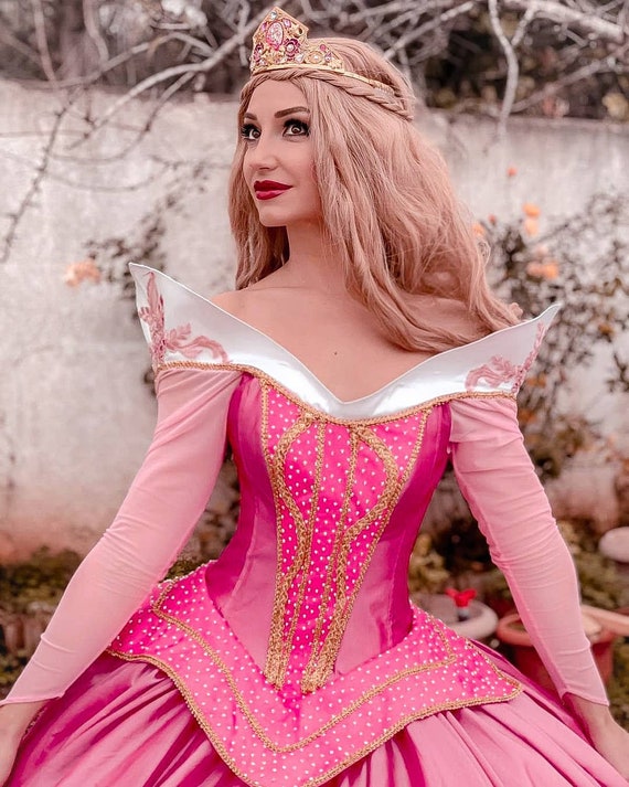 Deguisement Robe Princesse pour Aurora Robes Cosplay Costume en