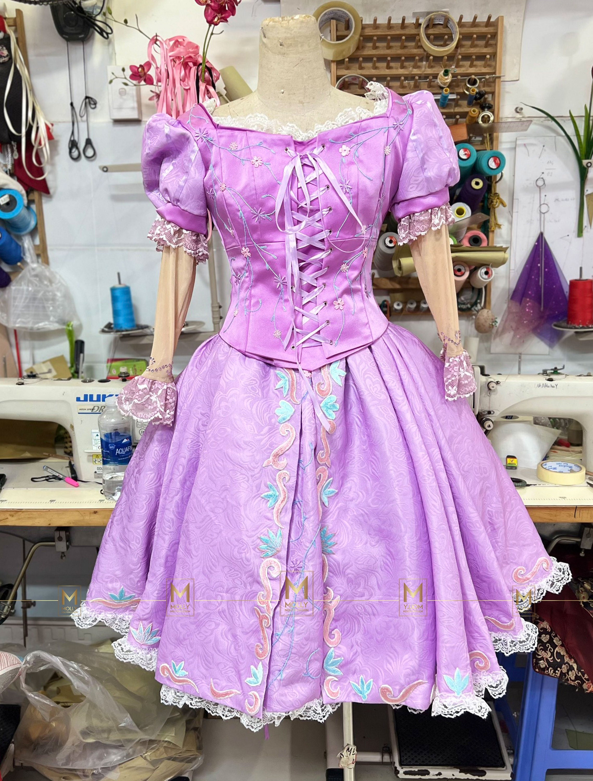 ラプンツェル姫、ラプンツェルのドレス、ディズニーのコスプレ