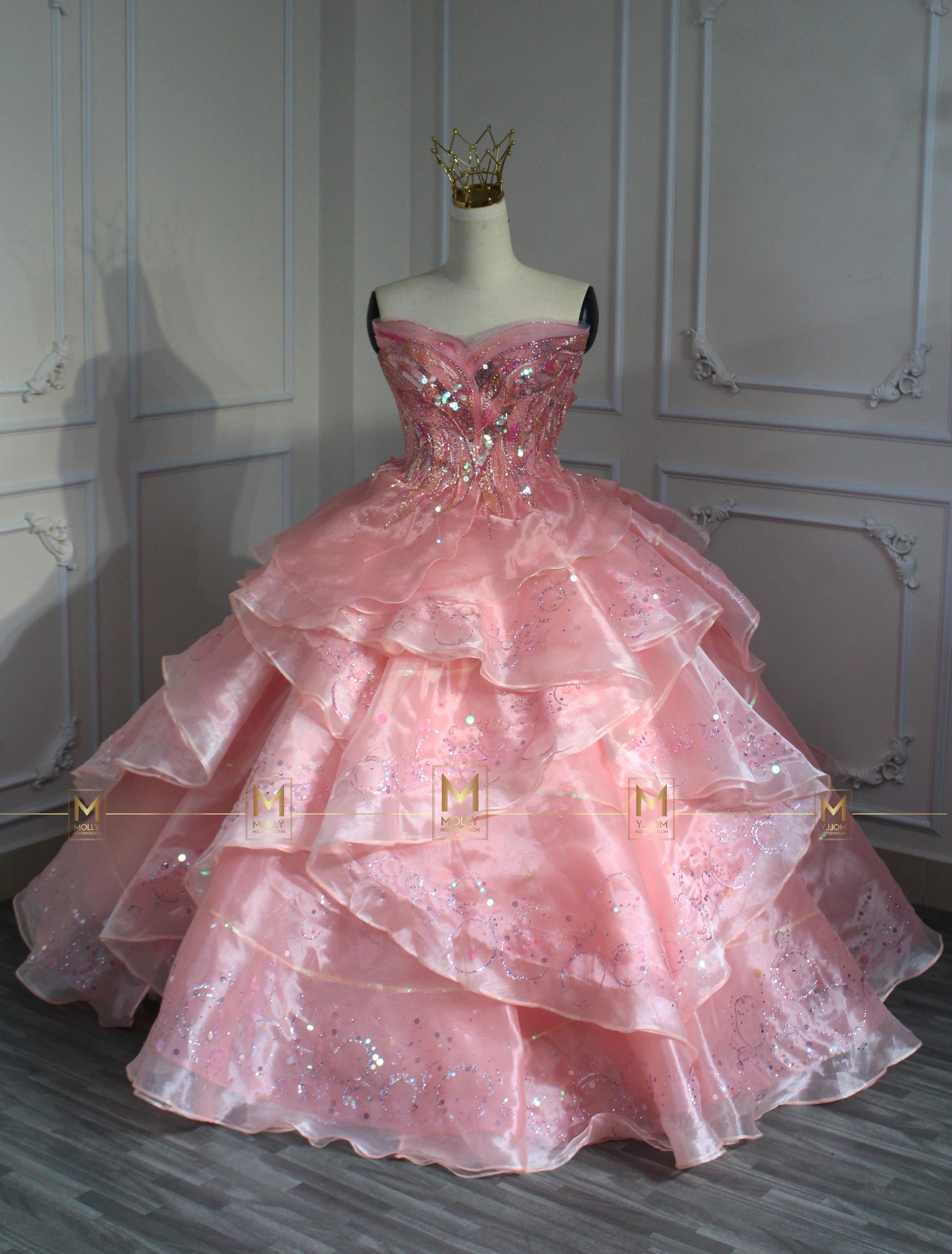 The pink Glinda bubble Gown Cosplay - Cosplay Costume hand bead ballgown The pink Glinda bubble Gown Cosplay - Cosplay Costume hand bead ballgown