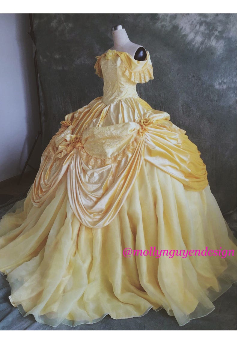 Beauty and the Beast Belle Gown Cosplay Dress | Etsy