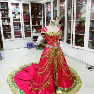 Jasmine Pink Costume Inspired  - Jasmine Live Action - Jasmine Adult costume - Disney Princess - Princess Jasmine - Cosplay Costume
