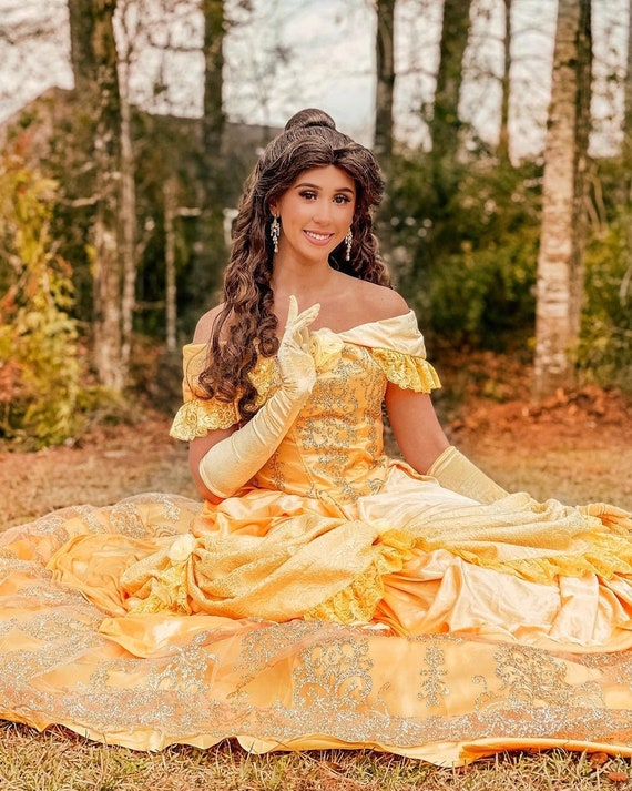Belle Dress Princess Belle Costume Belle Halloween Disney Beauty and Beast  Halloween Costume 2019birthday Party Belle Outfit Belle 