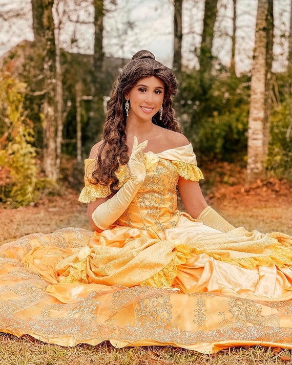 Original Belle's Outfits Beauty Costume Robe De La Belle Belle Costume Inspired Belle Dress Belle Yellow Dress Adult Mermaidcosplay Original Belle's Outfits Beauty Costume Robe De La Belle Belle Costume Inspired Belle Dress Belle Yellow Dress Adult Mermaidcosplay