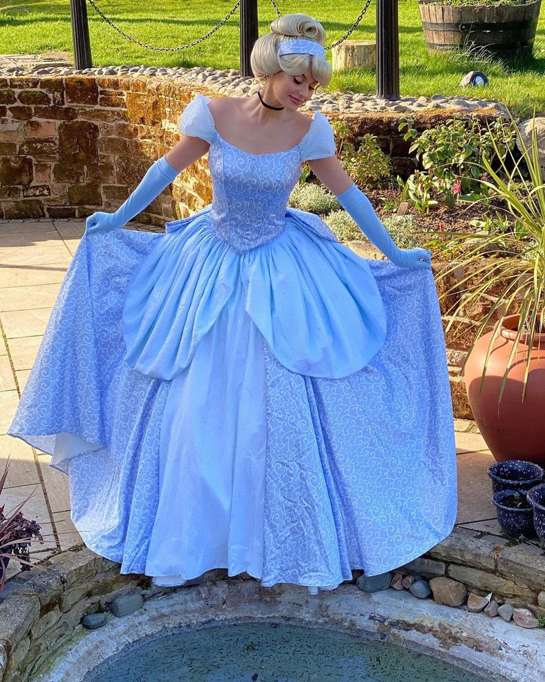Cinderella Disney Park Inspired, Cinderella Adult Costume Cosplay Dress — free download