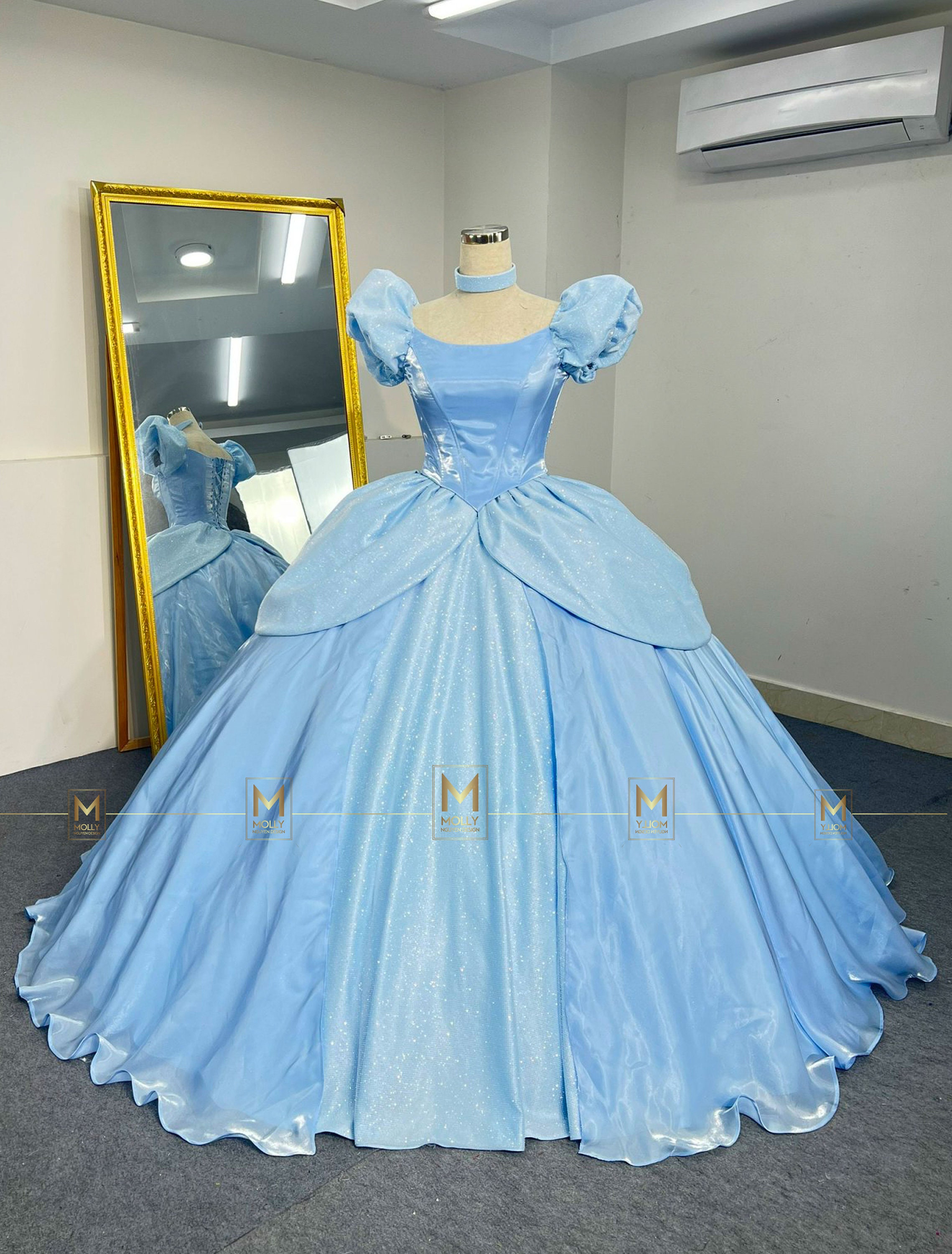Blue Cinderella Dress Disney Princess Inspired Princess Cosplay Etsy Blue Cinderella Dress Disney Princess Inspired Princess Cosplay Etsy