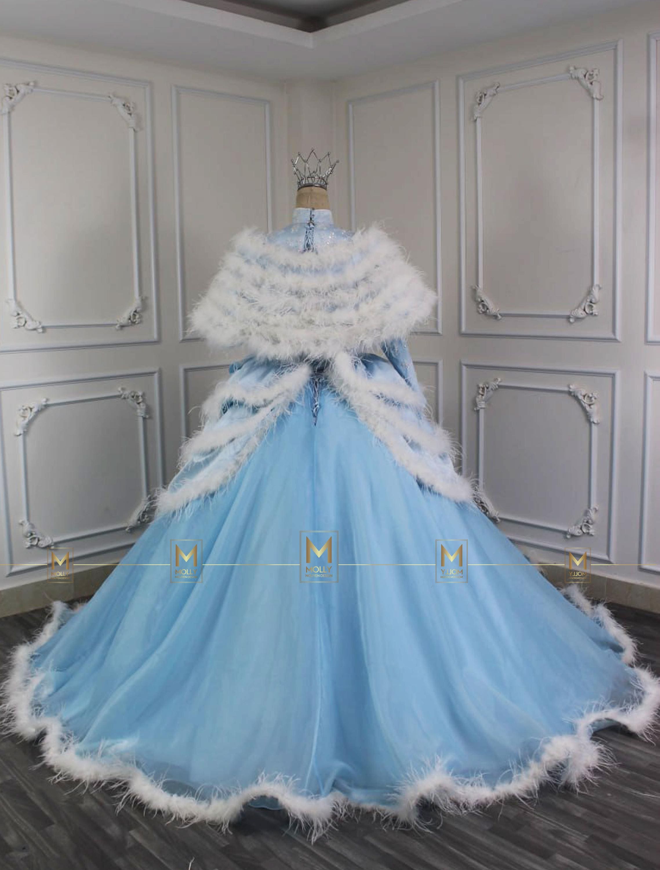 Mollynguyendesign による冬のシンデレラ ドレス デザイン