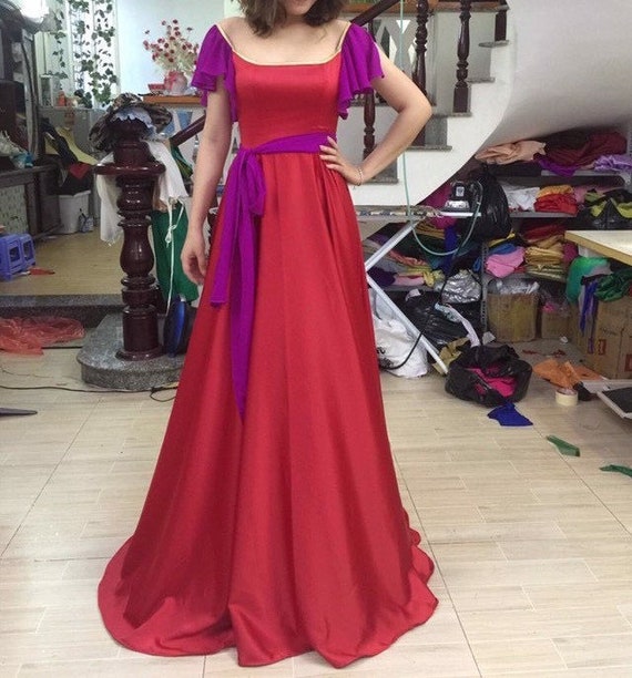esmeralda red dress cosplay