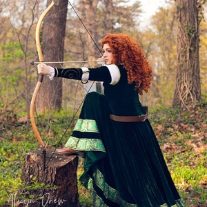 Merida Adult Dress, Merida Costume Adult Inspired, Merida Princess Cosplay, Merida Brave Cosplay,