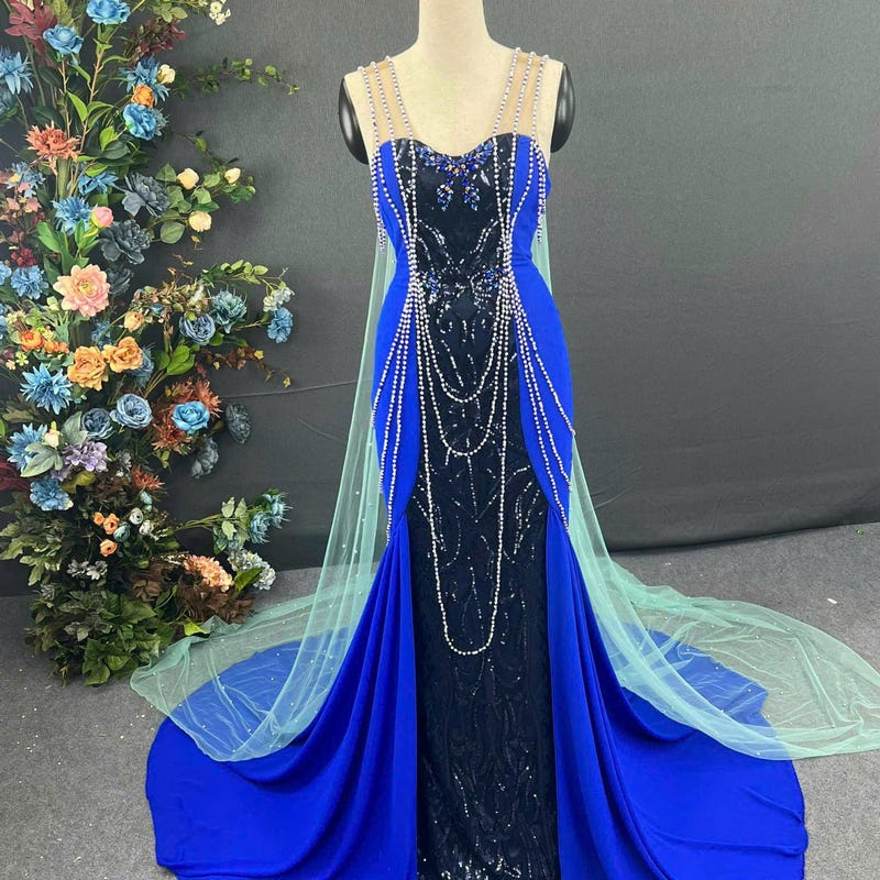 Anastasia Dress in Elemental Blue