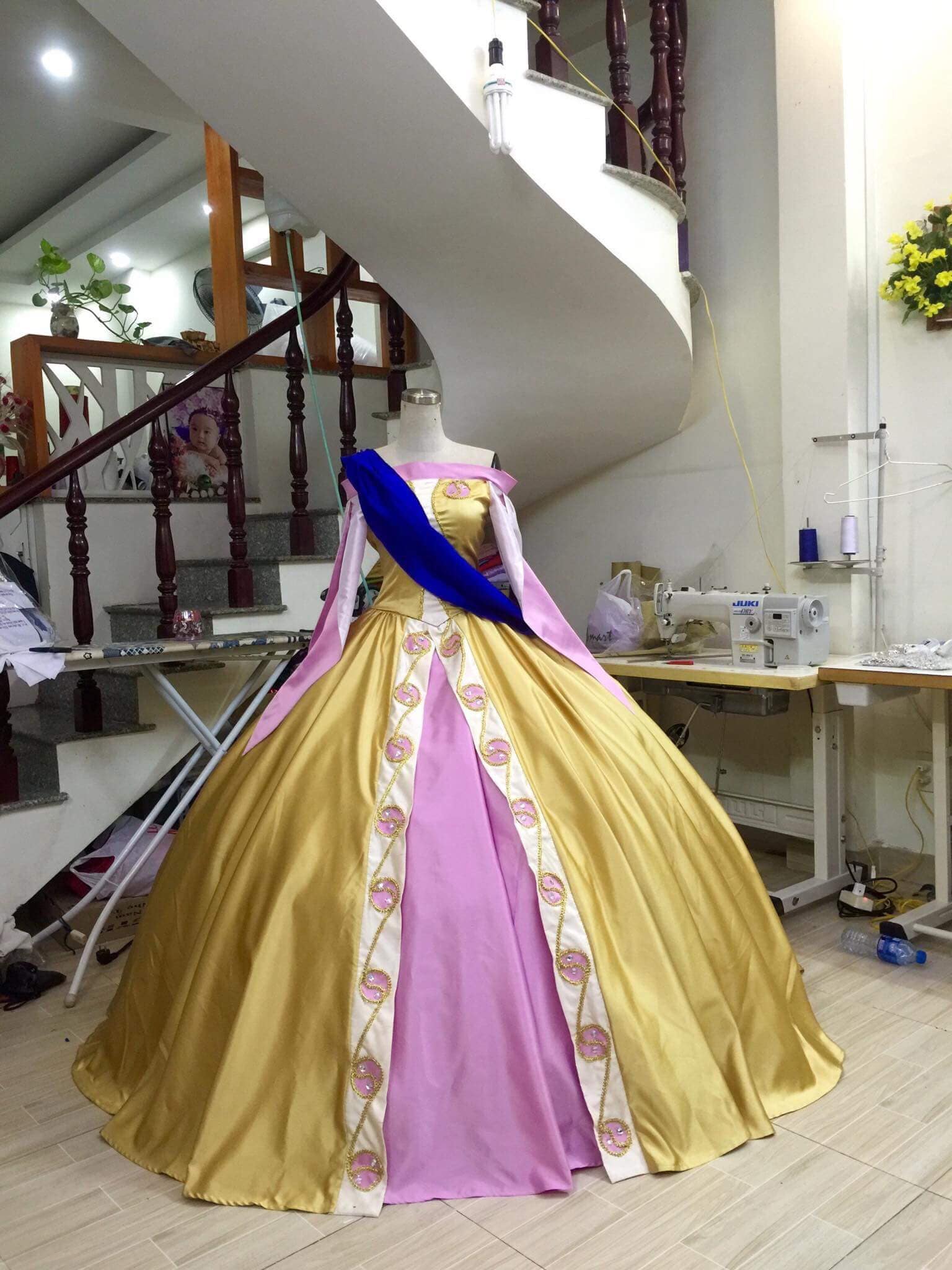strapless open back dress Custom Anastasia Tremaine Costume Cinderella Evil Step Sisters Dress P   CoserZ