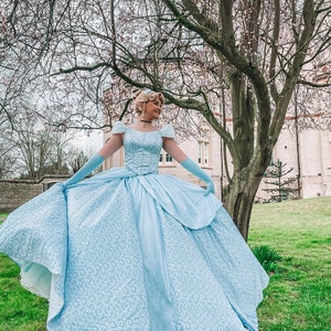 Cinderella Disney Park Inspired, Cinderella Adult Costume Cosplay DRess Ballgown, Cinderella Classic Costume image 8