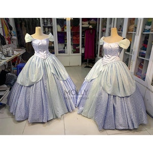 Cinderella Disney Park Inspired, Cinderella Adult Costume Cosplay DRess Ballgown, Cinderella Classic Costume image 5