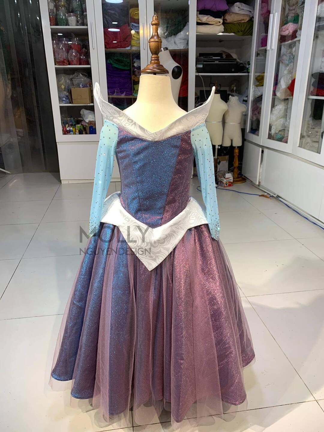 Aurora Color Change Kids Dress, Sleeping Beauty Pink/blue Inspired, Sleeping Costume Cosplay ...