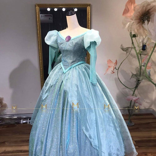 ariel blue dress costume diy Ariel Ending Dress Cosplay Tutorial [Little Mermaid Costume DIY]