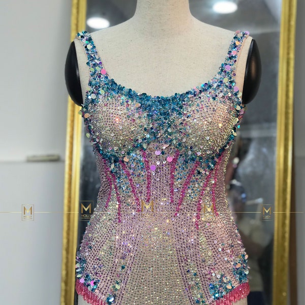 Full set Beading lover body Suit costume cosplay - Inspired Bodysuit eras outfit concern
