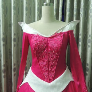 Pink Aurora Costume Inspired - Cosplay Disney Inspied Costume, Sleeping Beauty Adult,