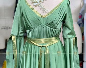 Princess Dress, The Scoundrel Dress, Leia Outfit, The Scoundrel Cosplay, Cosplay Dress Green