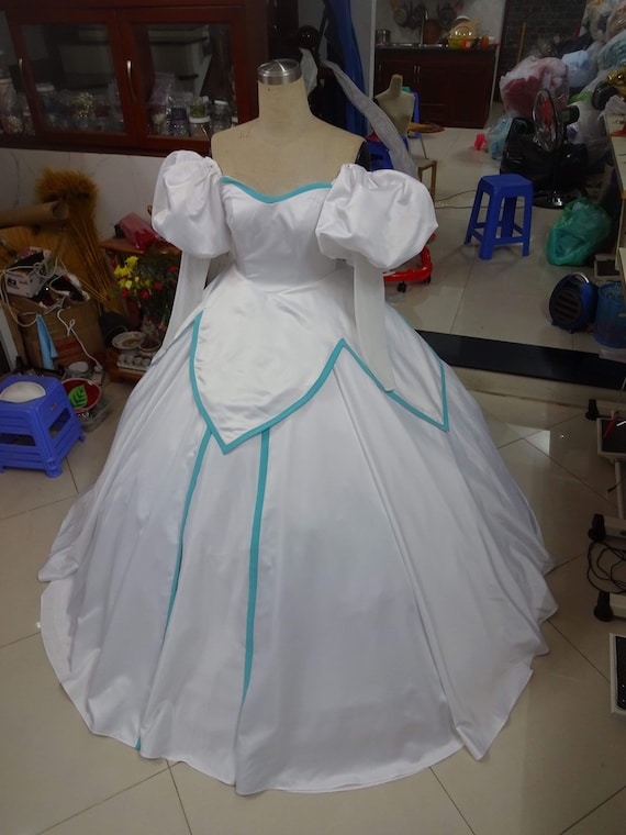 ariel in wedding dress