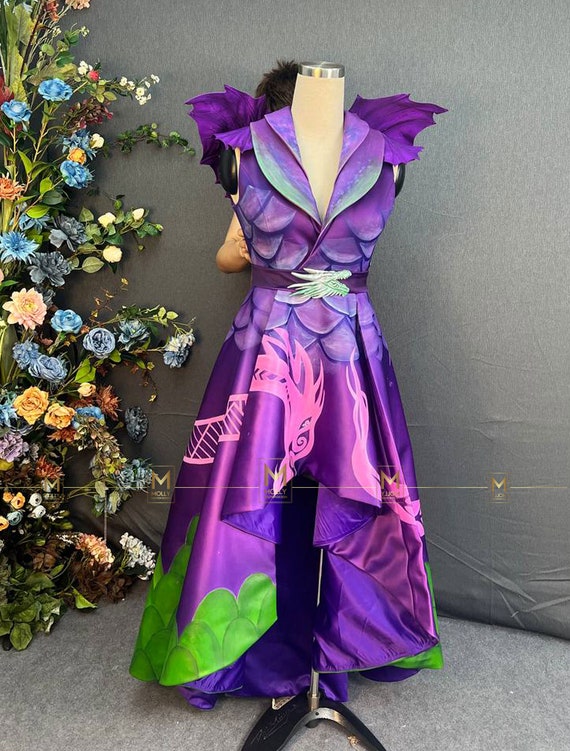 dragon homecoming dress Zapaka Women Sparkly Purple Long Sleeves Homecoming Dress with Stars V-Neck Party Dress, Purple / US6 main image 0