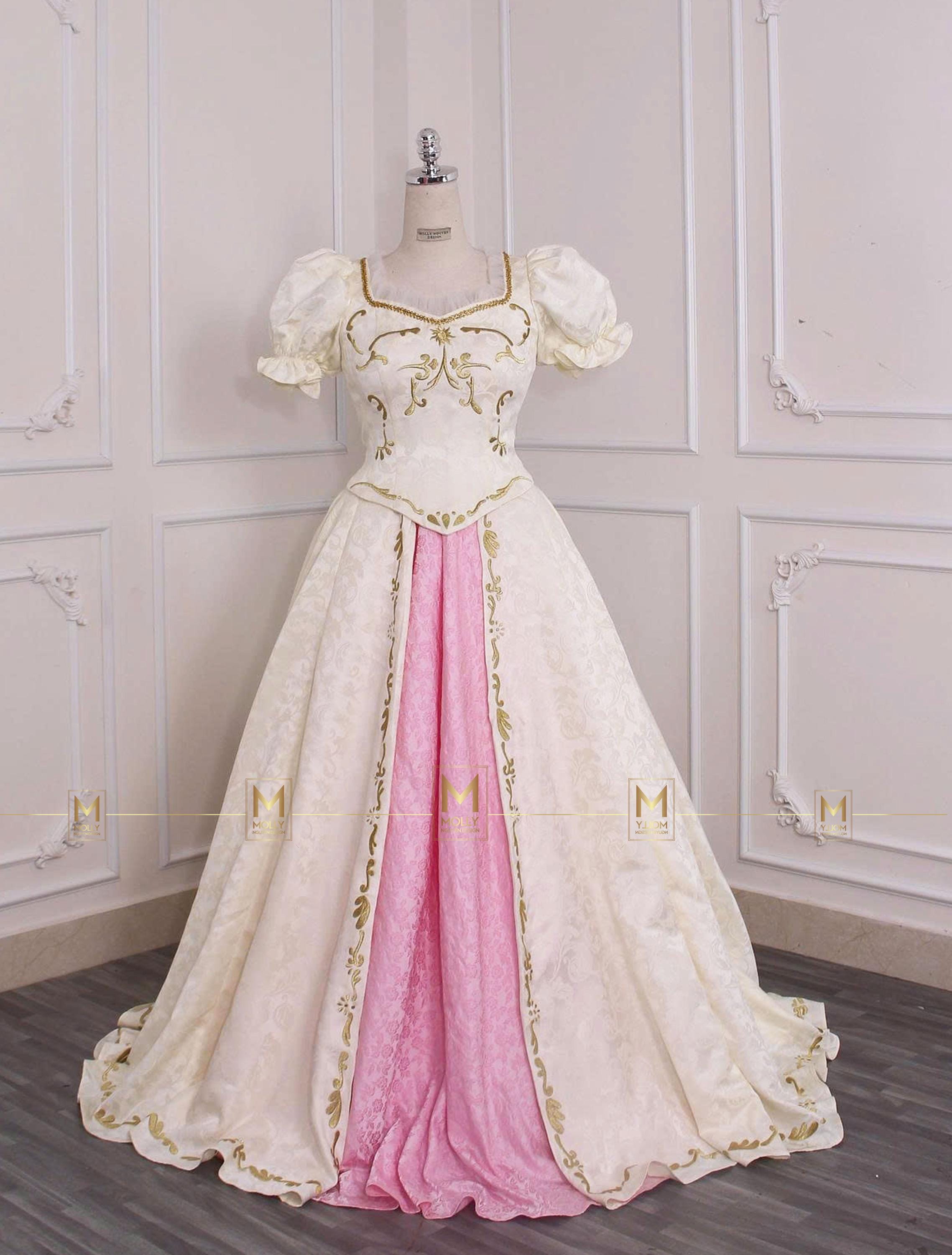 ラプンツェルのホワイトカラーバージョンドレス - Etsy 日本