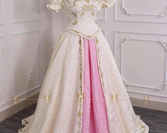 ラプンツェルドレス ラプンツェルのホワイトカラーバージョンドレス - Etsy 日本