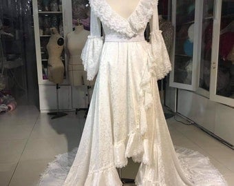 Christine White Robe  - The Phantom of The Opera Inspired Costume - Christine Costume