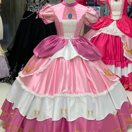 Princess Peach Version Lighter Color- Princess Costume - Mario Game - Game  Costume - Princess Peach - Etsy