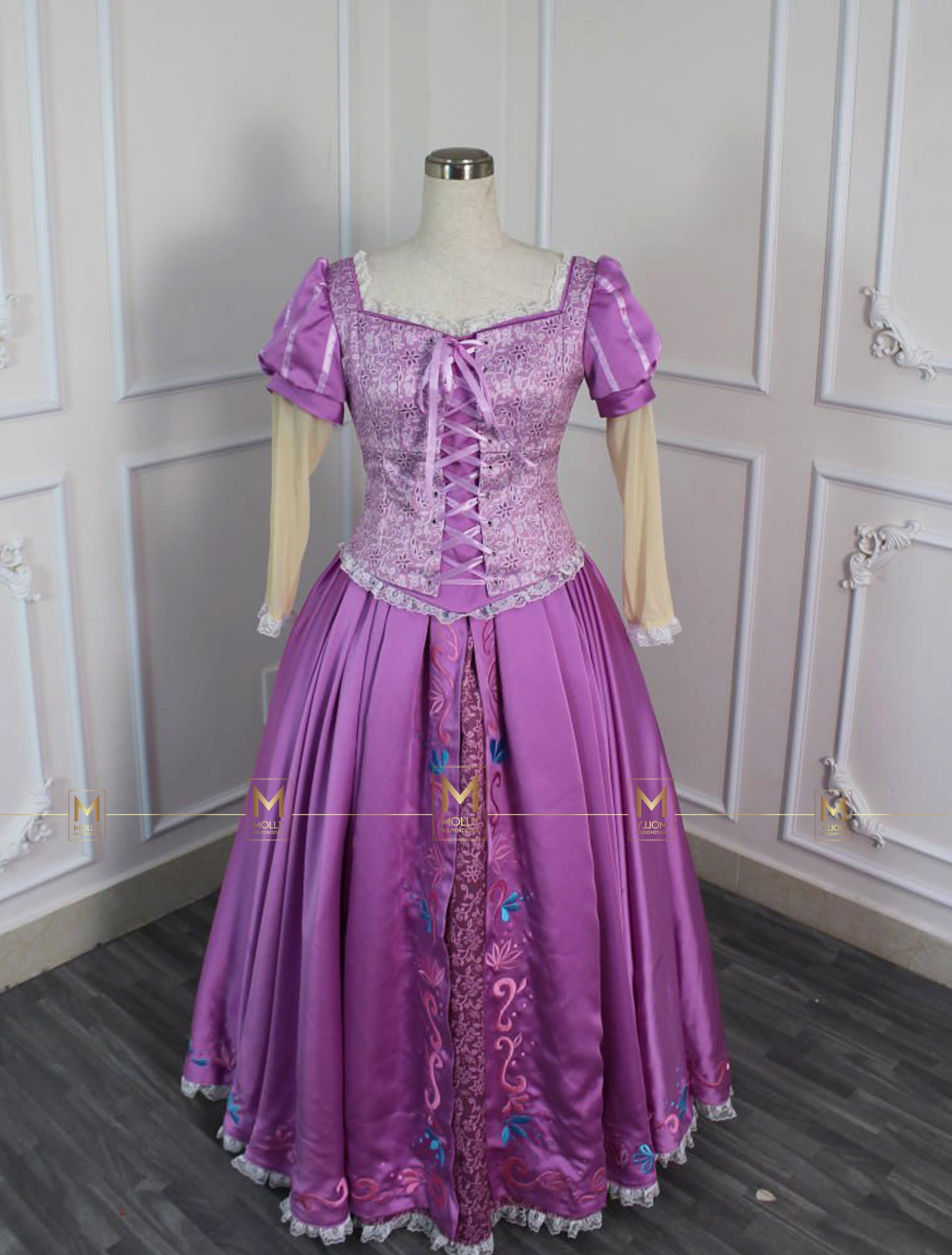 ラプンツェル ドレス 大人、ラプンツェル プリンセス コスチューム