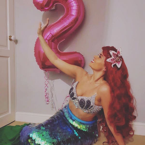 Traje de Halloween - Cola de Sirenita - Traje de Ariel - Traje de Disney Inspirado
