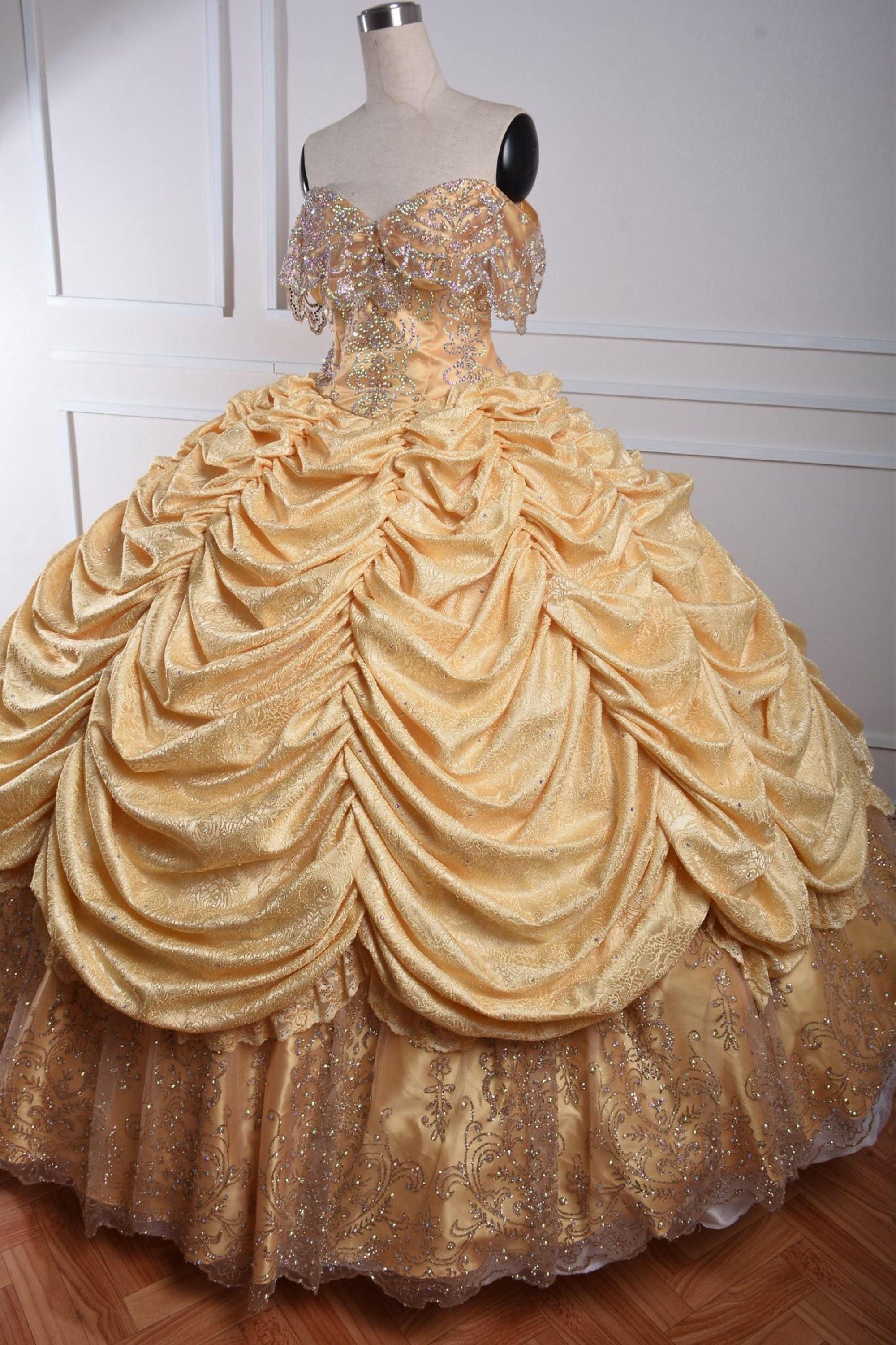 belle live action dress