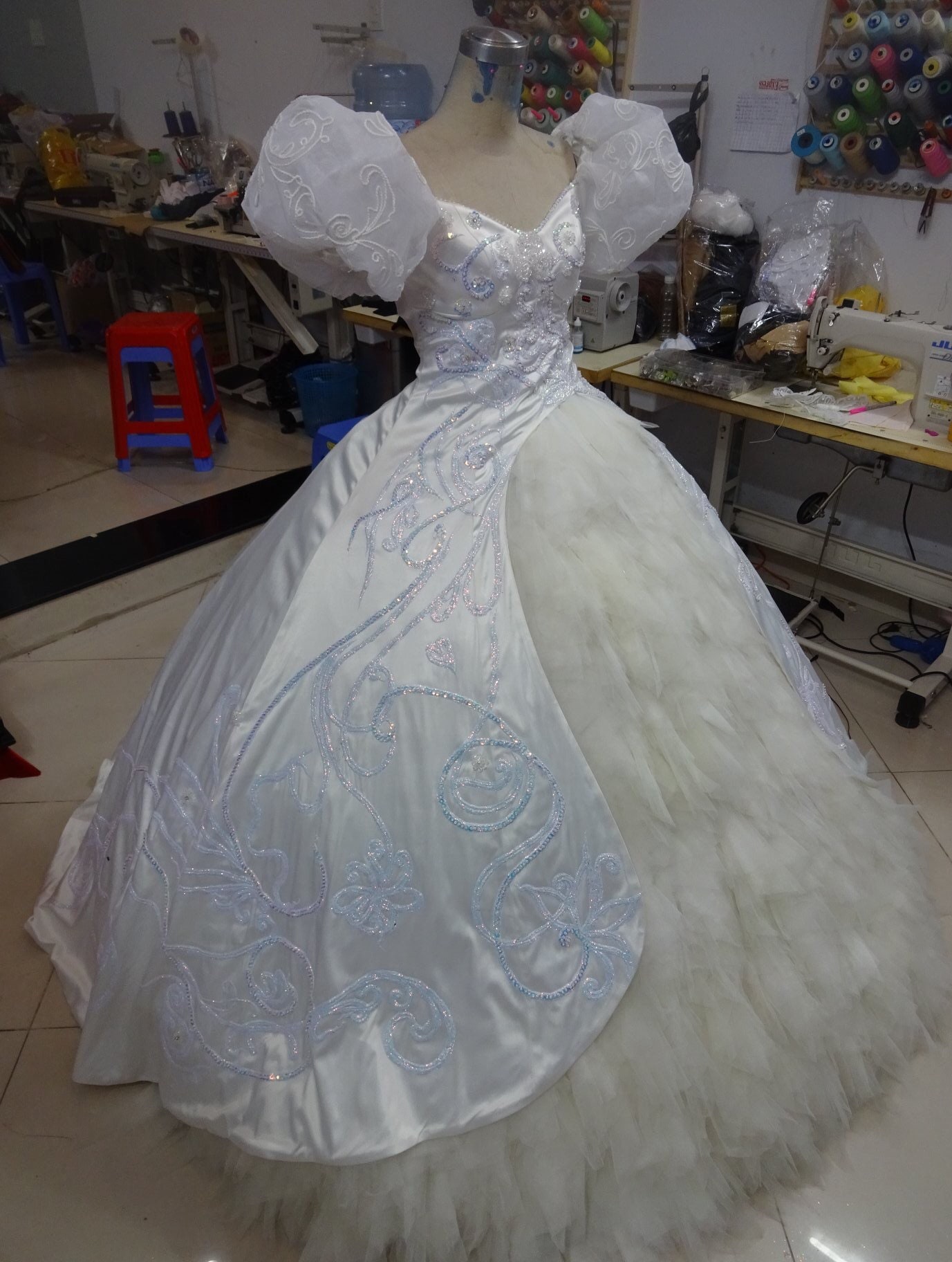 moonflower23: Giselle's wedding dress made with