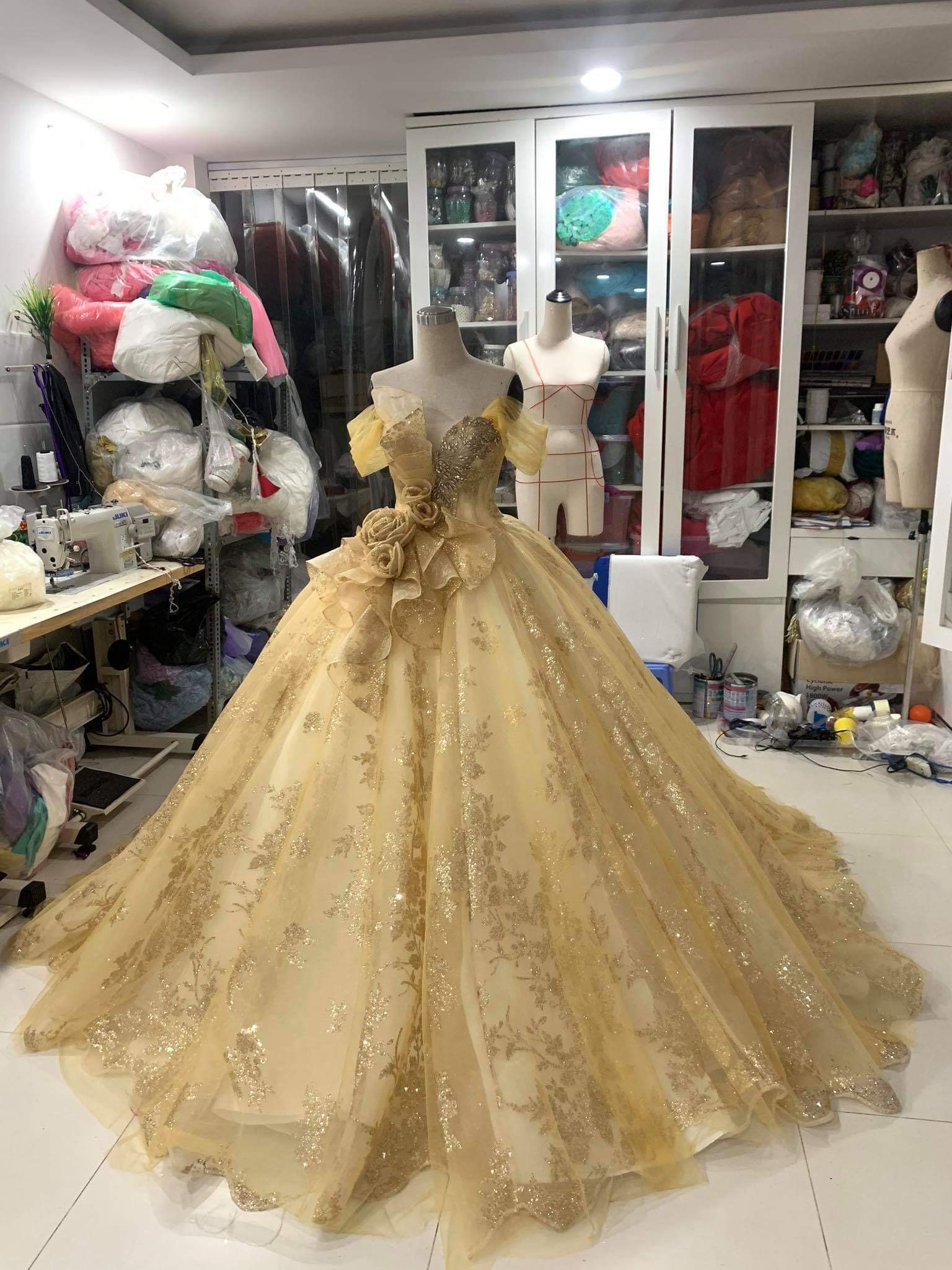 beauty and the beast wedding dress