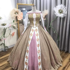 The Anastasia Costume Outfit for an Adult with sparkler fabric – Cosplay Dress