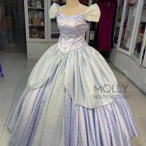 Cinderella Disney Park Inspired, Cinderella Adult Costume Cosplay DRess Ballgown, Cinderella Classic Costume image 4