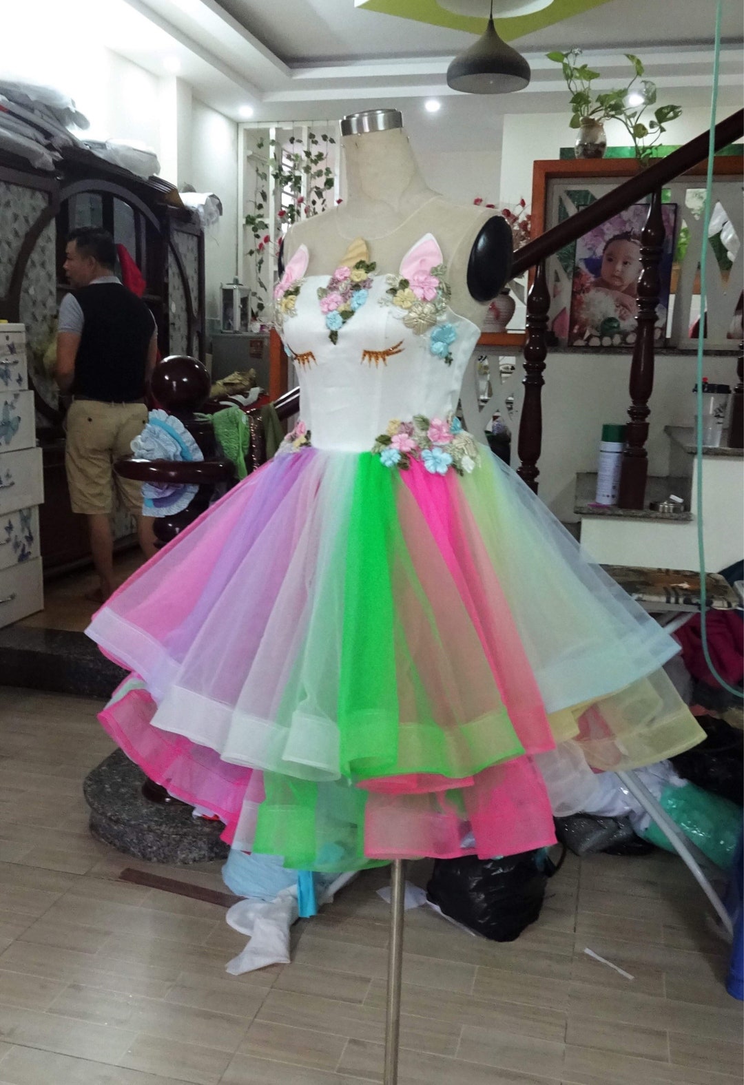 Beautiful Unicorn Short Dress Unicorn Gowns Cosplay Dress Etsy