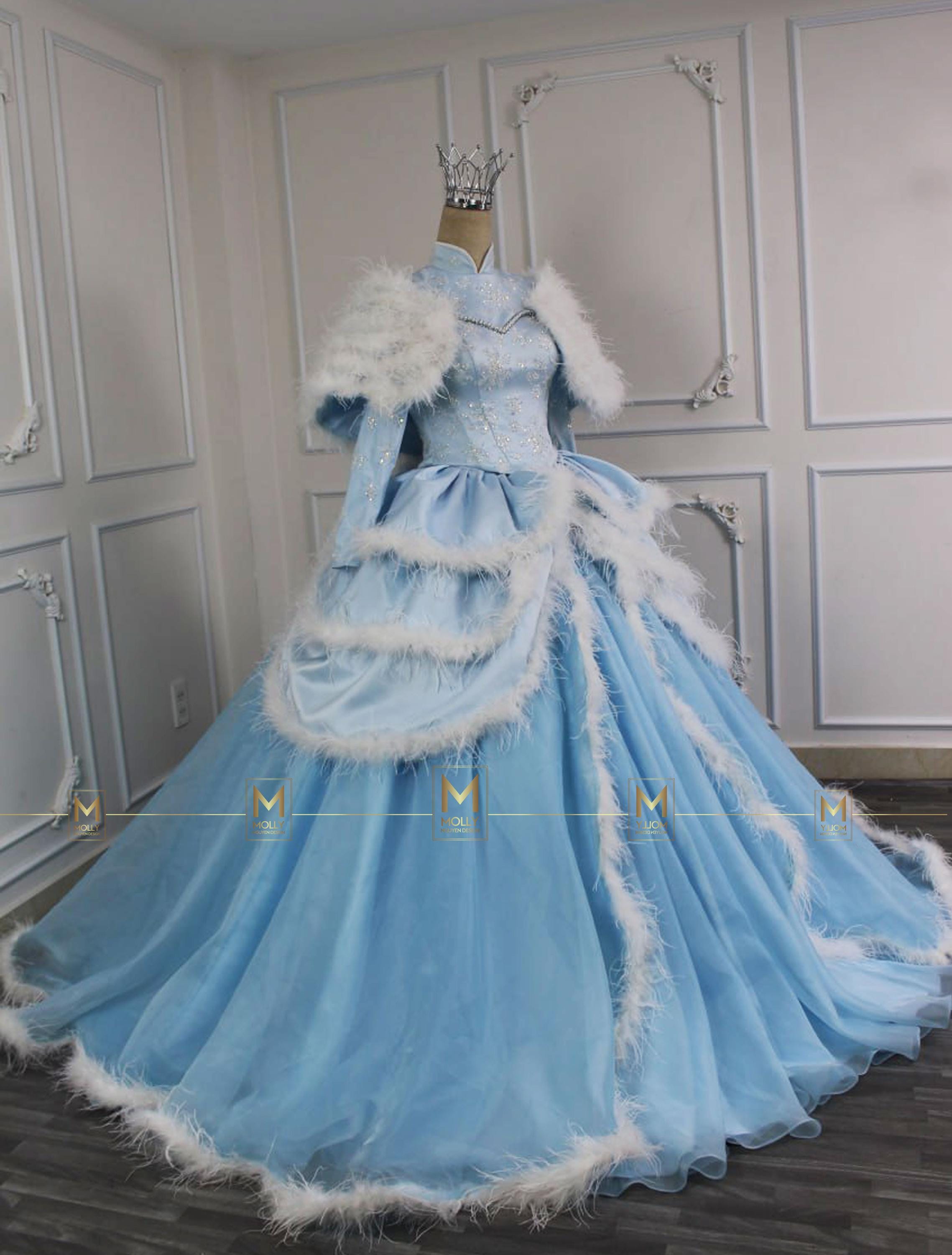 Mollynguyendesignによる冬のシンデレラドレスデザイン - ディズニー