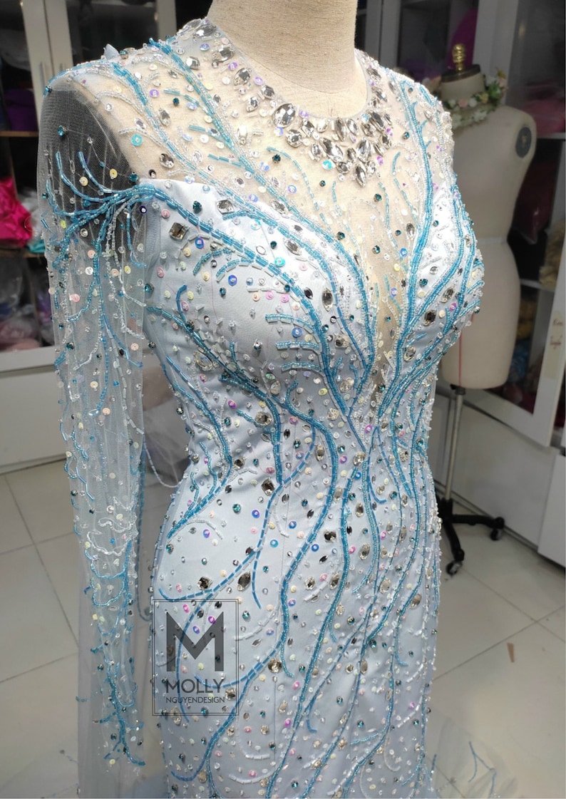 Elsa Broadway Inspired Costume Adult Elsa Costume Disney Etsy