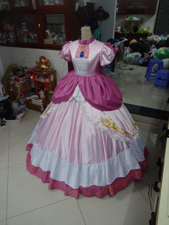 peach princess dress