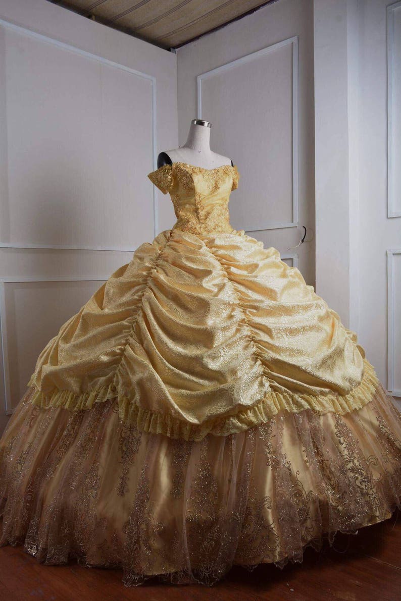Belle Adult Disney Princess Belle Ballgown Belle Dress Etsy Singapore