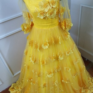 Anatasia Dress Yellow Dress Anatasia Gown - Etsy