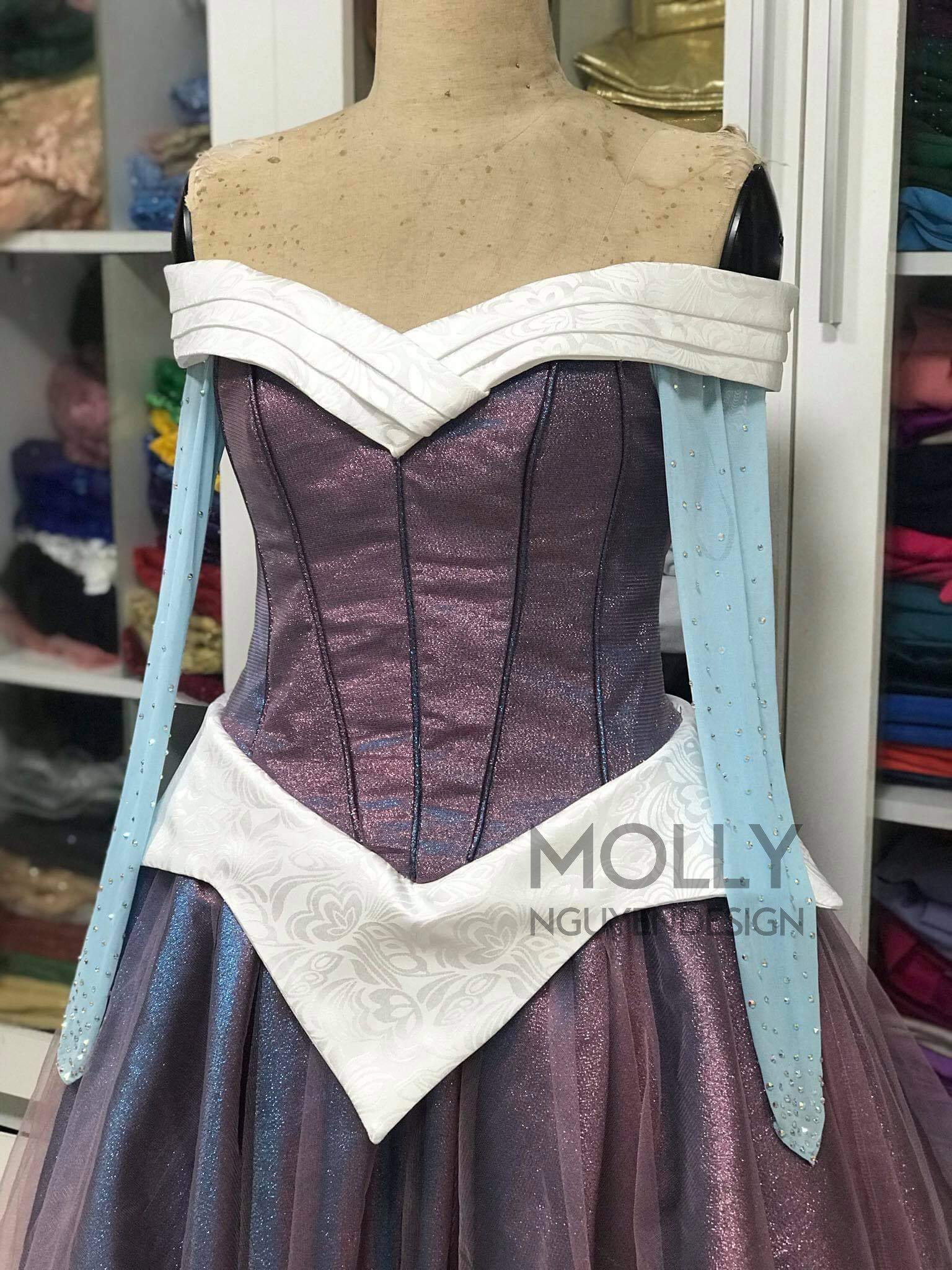 Adult Disneybound Dress Aurora, Disney Summer Wear, Disneybound Sleeping  Beauty Short Dress, - Etsy