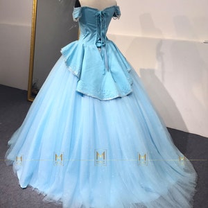 Brandy Cinderella Costume in Blue Verison - Cinderella Dress