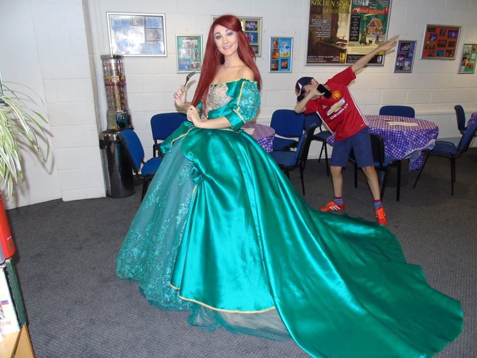 ariel green dress