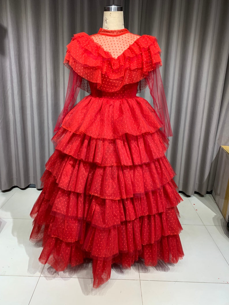 lydia red dress costume