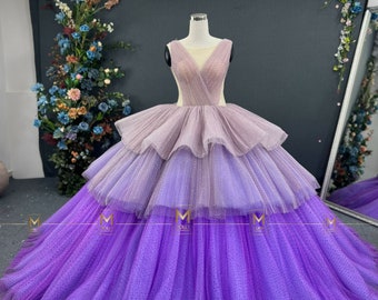 Lila Kleid inspiriert Kostüm für Show, Abschlussball in voller Länge - Ären Outfit