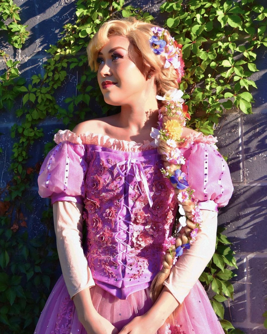 Film Princesse Déguisement Raiponce Robe Cosplay Costume –