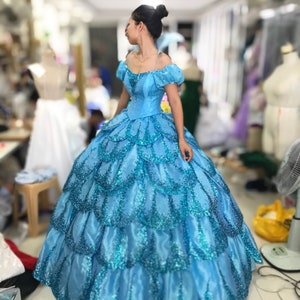 Glinda The Good Witch Wicked Cosplay Gown, Glinda bubble ballgown, Glinda Adult Bubble Costume