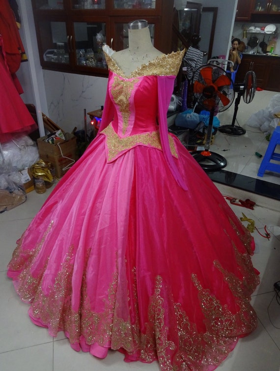 Disney Inspired, Sleeping Beauty Costume Adult, Aurora Dress Change Color,  Aurora Adult Costume, Pink/blue Sleeping Beauty, -  Hong Kong