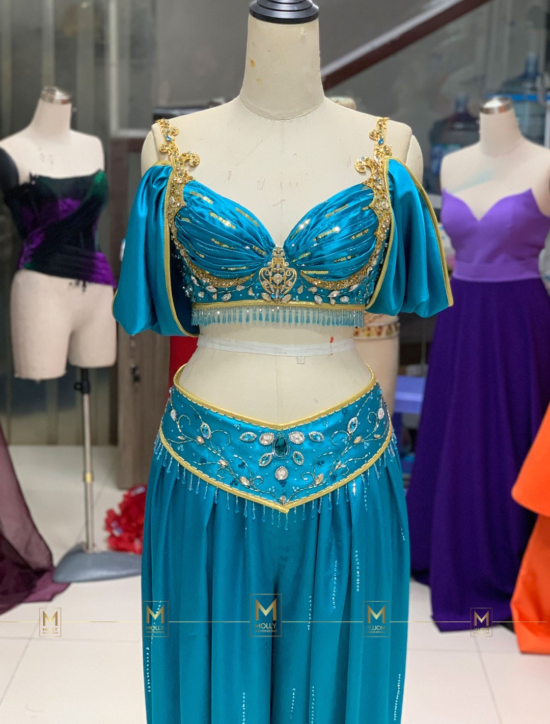 Princess Jasmine Blue Inspired Doll, Jasmine Adult Cosplay, Jasmine