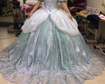 Sparkly Cinderella adult - Cinderella Costume - Disney Princess Inspired